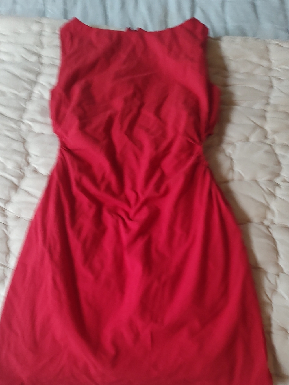 Abercrombie And Fitch Red Cutout Dress Size Petite Small